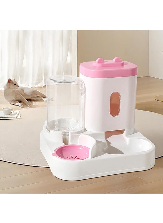 Generic Automatic Dog Cat 2L Feeder and 1L Water Dispenser, Capacity Dog Water Dispenser Dog Food Dispenser Set for Small, Medium and Large Pet  - Image 3
