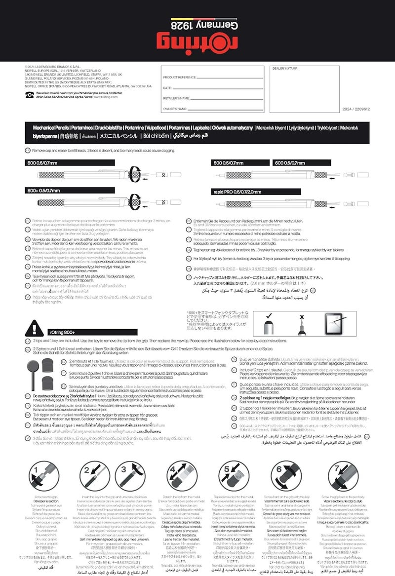 Rotring 300 Mechanical Pencil 2.0Mm - Black Barrel - Image 3