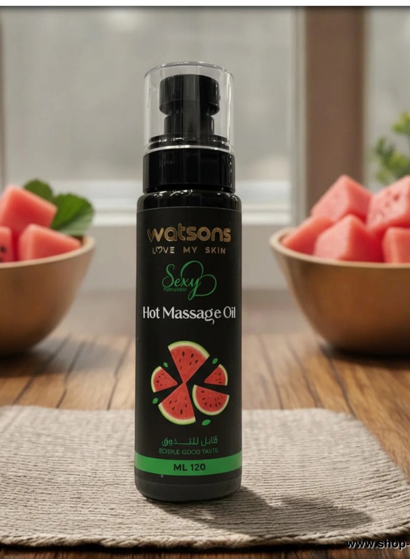 واتسونز زيت مساج  البطيخ قابل للتذوق - 120 ملى - Image 1