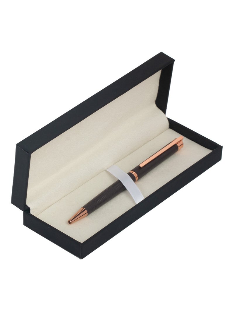 آر إس قلم كوراتو بني غامق و نحاسي أنيق - Image 4