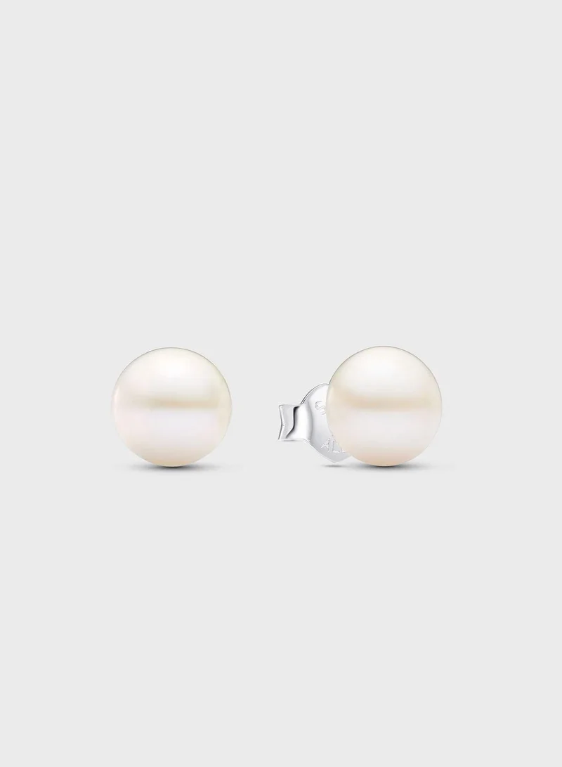 PANDORA Treated Freshwater Cultured Pearl 7Mm Stud Earrings