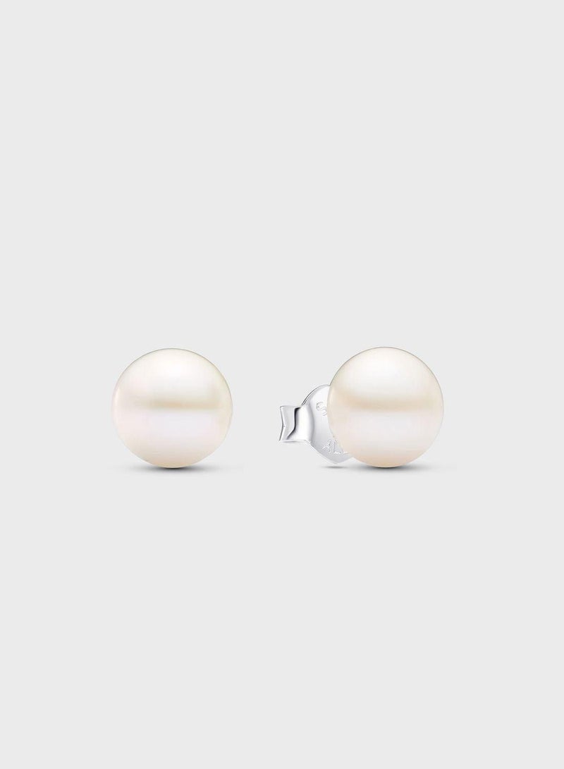 PANDORA Treated Freshwater Cultured Pearl 7Mm Stud Earrings - Image 1