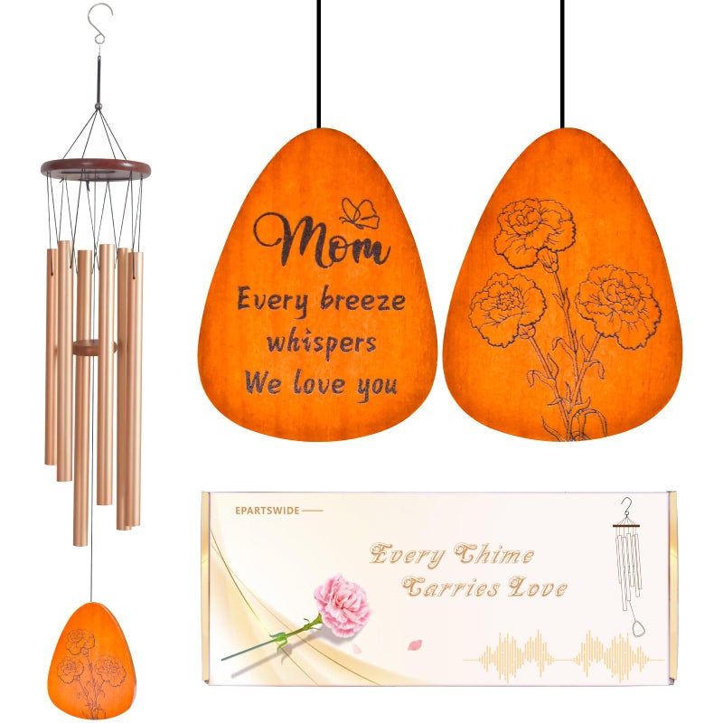 Epartswide Gifts for Mom 35 Moms Wind Chimes Thanksgiving Mothers Day Christmas Valentines Day Gift for Mom Mother Birthday Gift from Daughter Son Love Reminder Gifts - Image 2