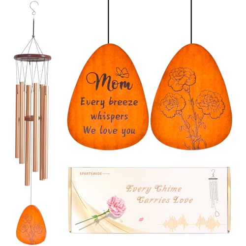 Epartswide Gifts for Mom 35 Moms Wind Chimes Thanksgiving Mothers Day Christmas Valentines Day Gift for Mom Mother Birthday Gift from Daughter Son Love Reminder Gifts - Image 1