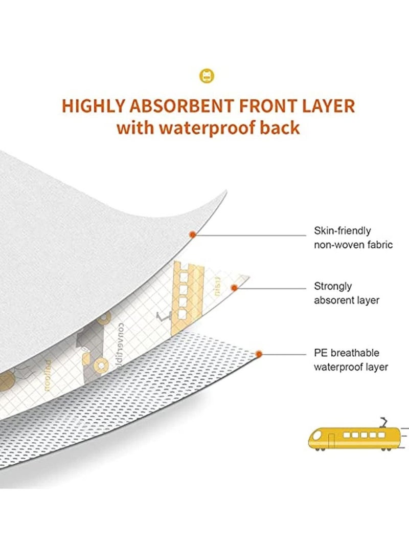 Excefore 40 قطعة من المرايل القابلة للاستخدام لمرة واحدة، مرايل للأطفال للبنات والأولاد، مرايل سفر مع عبوة فردية، جيب كبير، مقاومة للماء وقابلة للتعديل (20 قطعة من كل من هذين النمطين) - Image 4