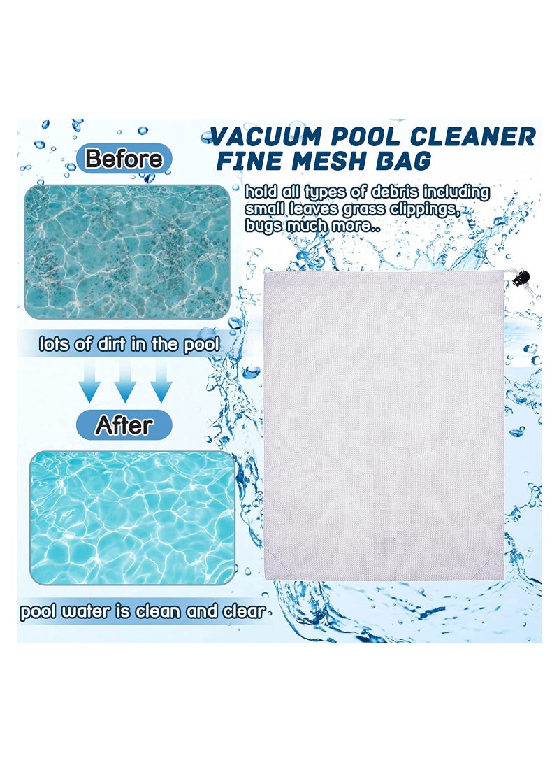 Nylon Pool Vacuum Net Bags Fine Mesh Replacement for Inground and Above Ground Pools 6 Pack 9 x 13 Inch Durable and Effective Cleaning Solution  - Image 3