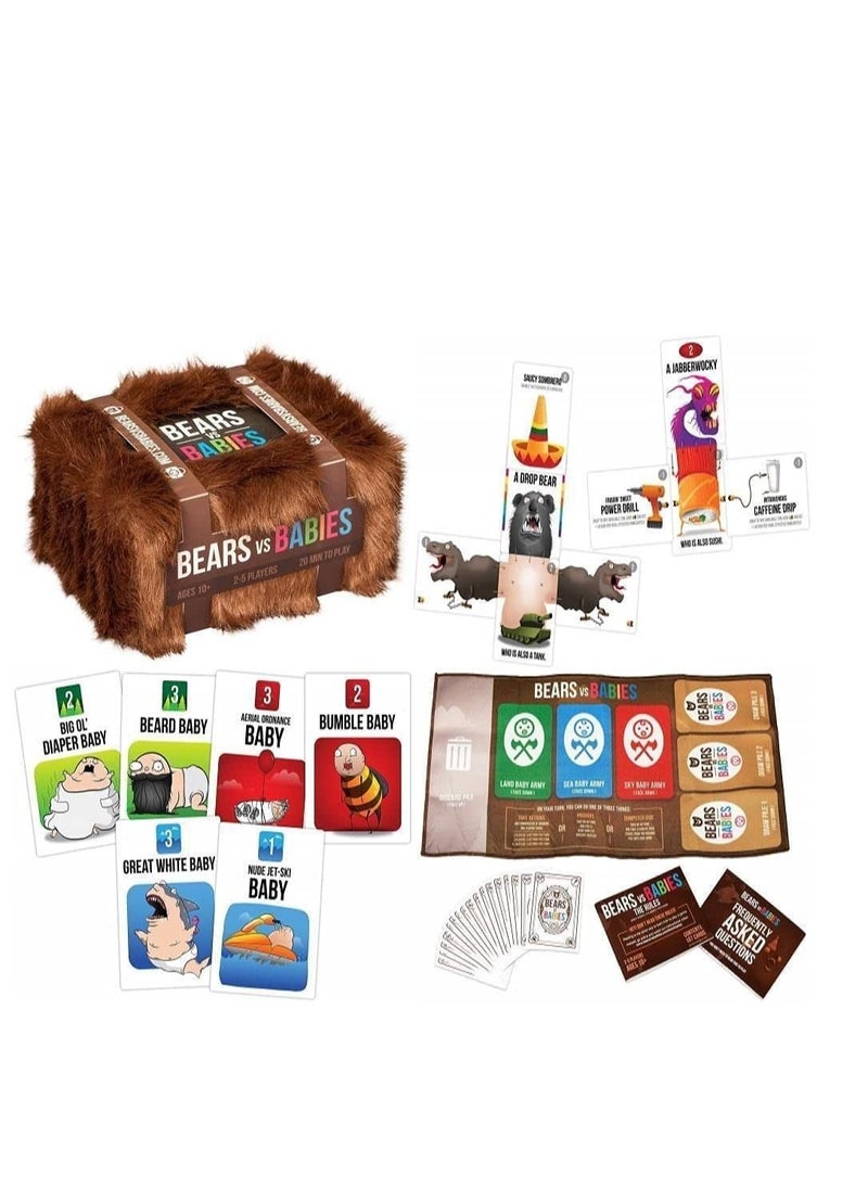 Exploding Kittens LLC - Bears vs Babies By Exploding Kittens A Monster Building Card Game Family Friendly Party Games Card Games For Adults Teens & Kids - Image 1