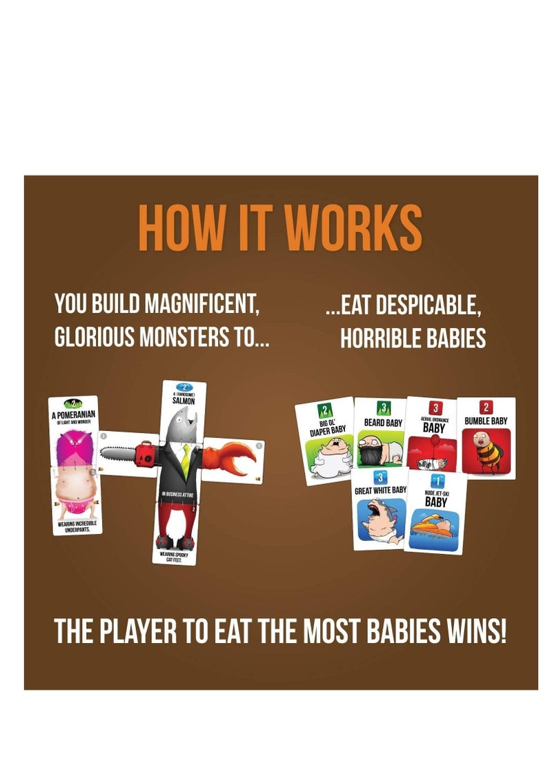 Exploding Kittens LLC - Bears vs Babies By Exploding Kittens A Monster Building Card Game Family Friendly Party Games Card Games For Adults Teens & Kids - Image 1