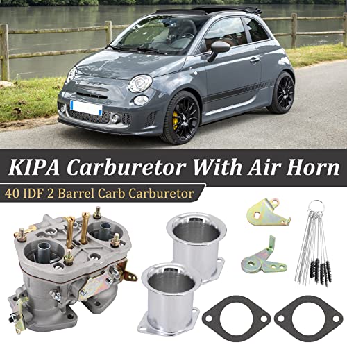 KIPA Carburetor With Air Horn For 40 IDF 40mm BUG Beetle VW Fiat Prosche Solex Dellorto 40mm Replacement Carb With Mounting Gaskets - Image 2