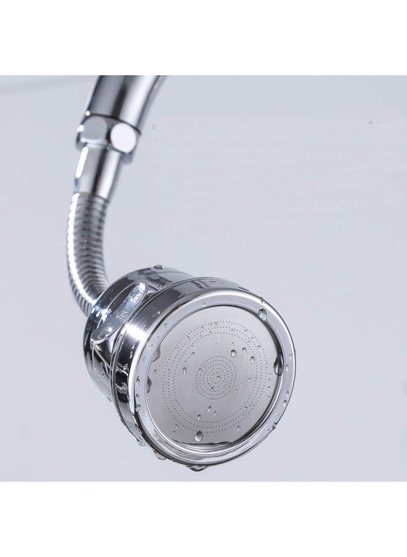 Leeonz Leeonz Adjustable Kitchen Tap Spray Head 3 Gear, ABS Plastic Water-Saving Faucet 360°Swivel Faucet Nozzle Filter Splash-Proof Faucet Tap Aerator Bathroom Shower Kitchen Tap Sink Accessories (Long)  - Image 3