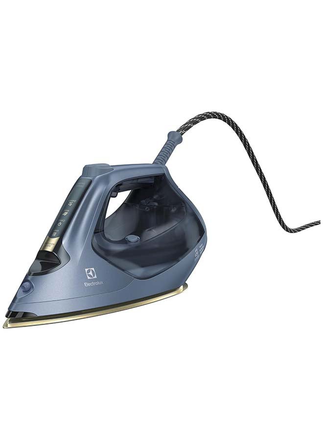 Electrolux Fully Automatic Premium 2500W Steam Iron, 240g/min Powerful Steam Shot, Iron Box with Resilium Soleplate, 4 Auto Programs & Self-Cleaning Function, Triple Clean System, Ready-In-A-Minute, Auto-off 0.25 L 2500 W E8SI1-82BM Denim Blue - Image 1