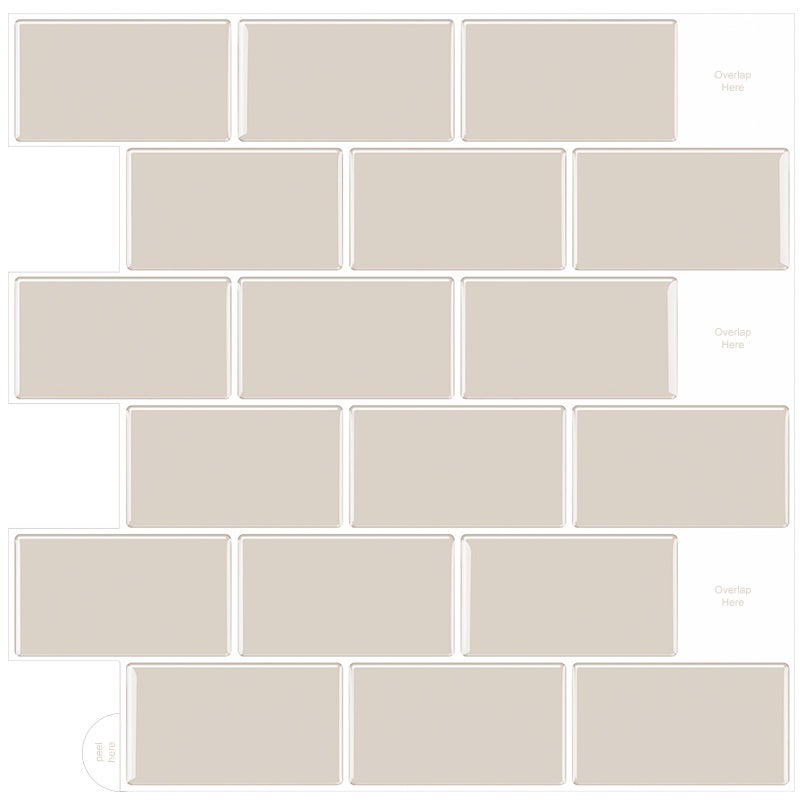 WoStick Stick on Tiles  3D Coffee Self Adhesive Wall Tiles  Retro Subway Tiles Stickers  AntiScratch Peel and Stick Wall Tiles Backsplash for Kitchen Bathroom 10 Sheets 12mm thickness