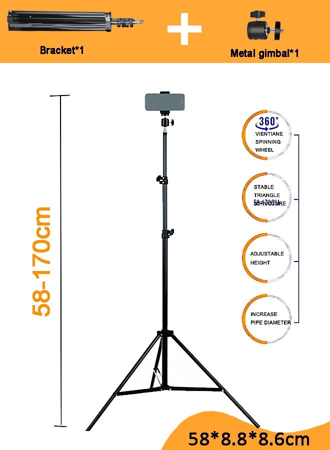 Projector Stand, Projector Floor Tripod, Folding Telescopic Portable Tripod, Projector Tripod Stand, High Folding Floor Computer Tripod Stand, Portable Projector Stand For Home/Stage/Studio Includes Bracket + Metal Ptz - Image 2