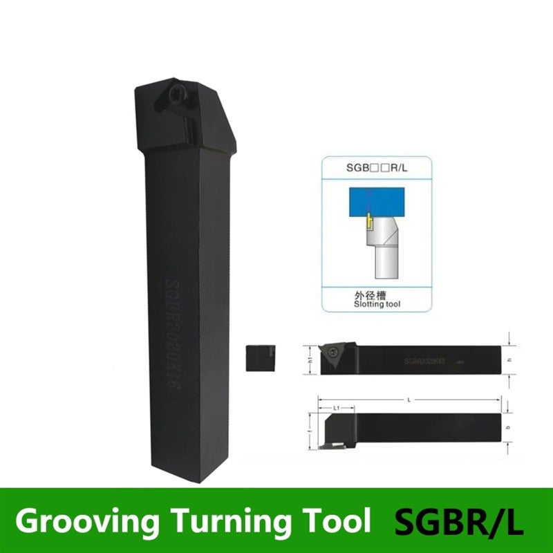 SGBL2020K16 External Grooving Turning Tool Lathe Cutting Handle Without Inserts - Image 3