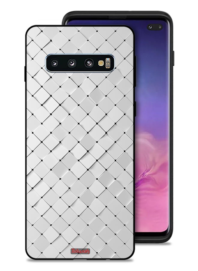 Tolwak Samsung Galaxy S10 Plus Protective Case Cover Tiles Texture - Image 1