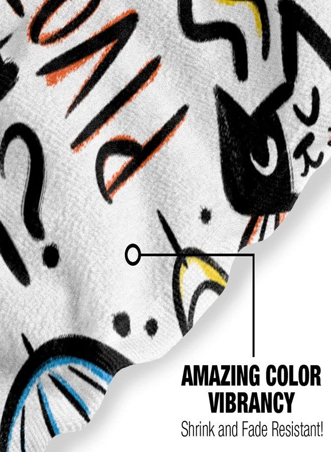 LOGOVISION Friends Let's Be Friends Pattern Officially Licensed Beach Towel 30" X 60" - Image 5
