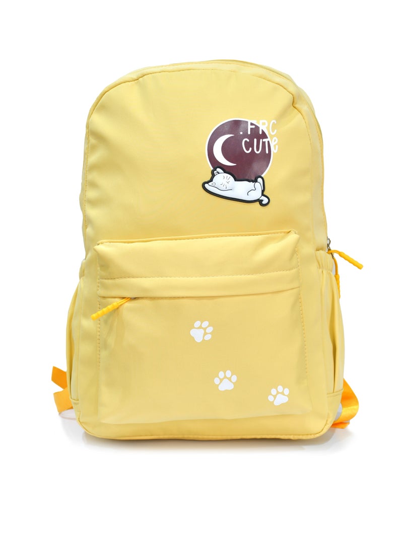 School Bag With Laptop And Tablet Pocket (Yellow) - Image 1