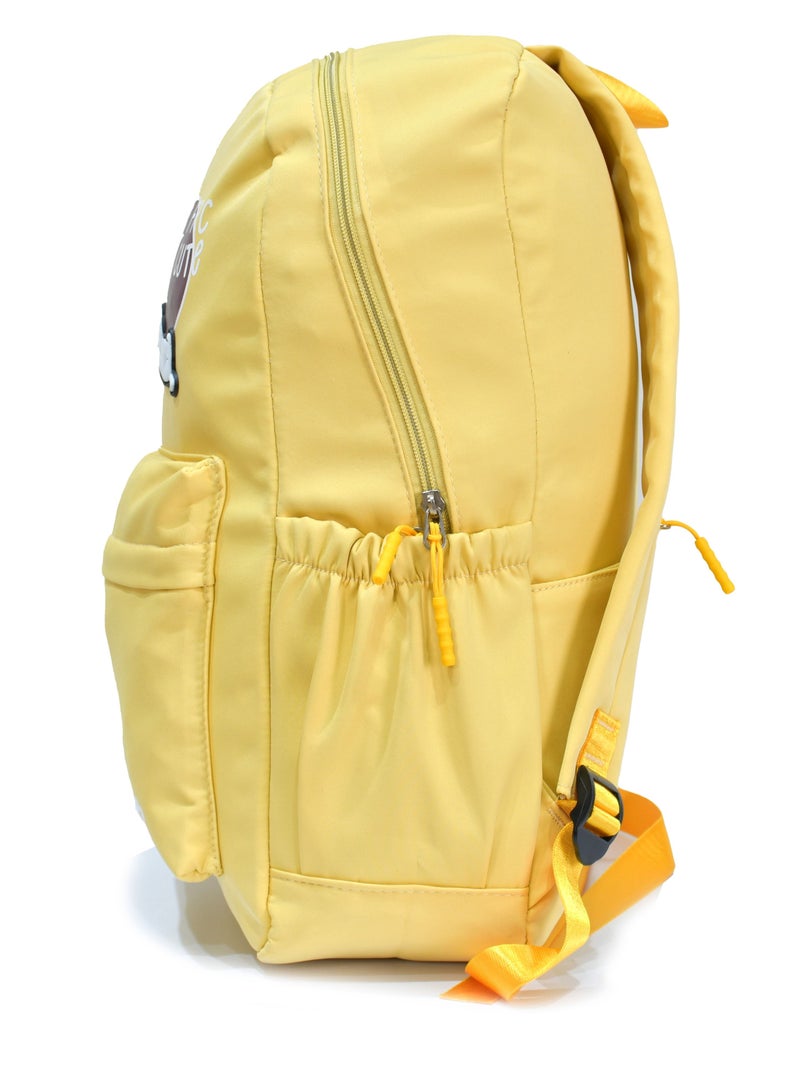 School Bag With Laptop And Tablet Pocket (Yellow) - Image 3