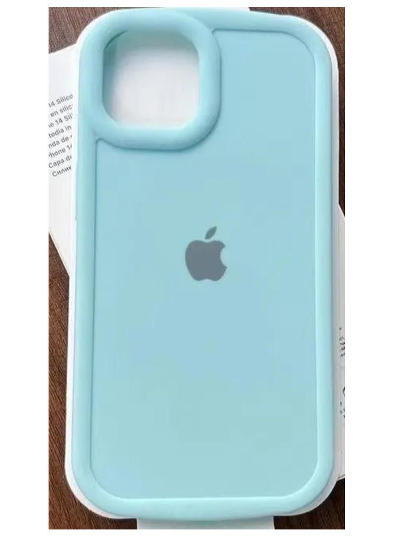 Silicone Case For Iphone 15 pro max Blue - Image 1