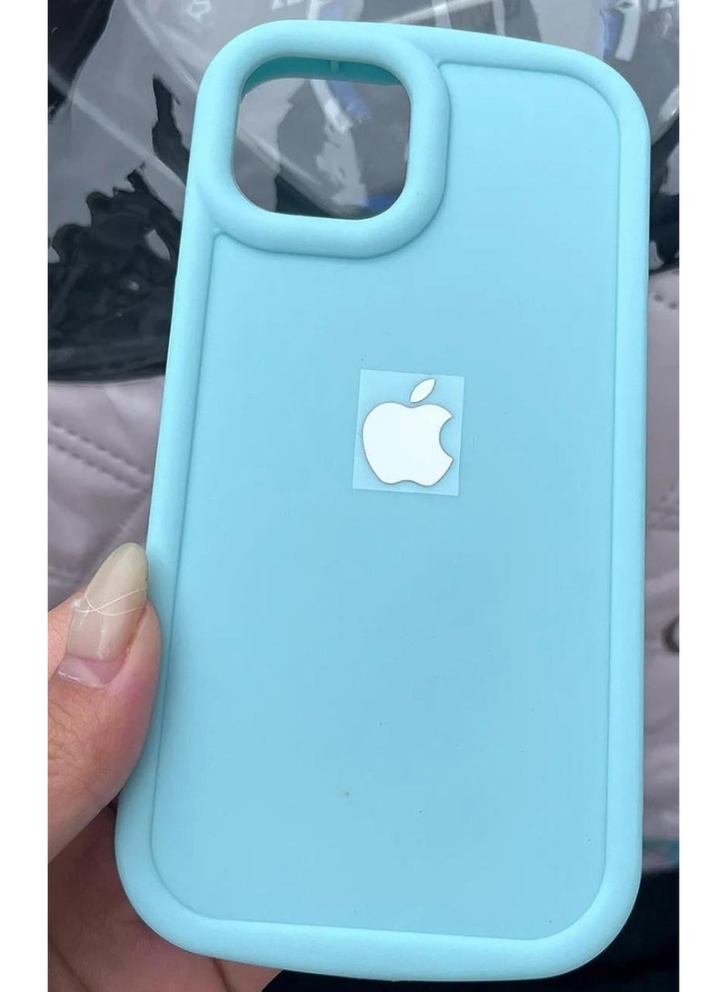 Silicone Case For Iphone 15 pro max Blue - Image 3