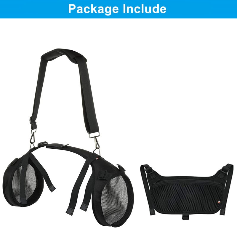 TXEsign Travel Carrying Strap for JBL Boombox/Boombox 2 Waterproof Portable Speaker, Shoulder Strap with Two Side Covers Travel Carrying Pouch for JBL Boombox (Black) - Image 2