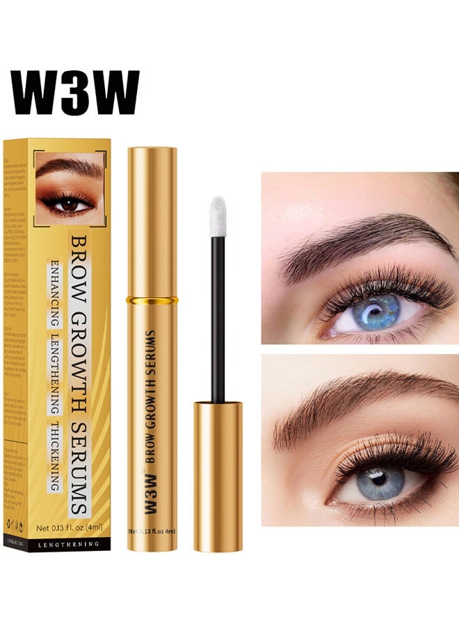 W3W Brow Growth Serums Eyebrow Enhancing Serum Nourishing Brow Serum Gentle No Irritating Lash Serum Gentle Formula Longer Fuller and Thicker Flexible Lashes Eyebrow Enhancer Serum 4ml - Image 1