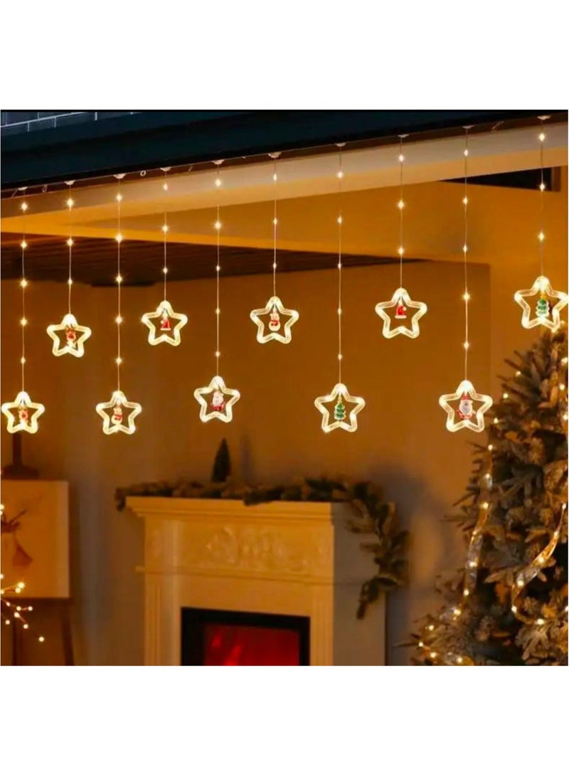 Ramadan decoration string of lights for the month of Ramadan, star Inside fannis LED lights 10 pieces