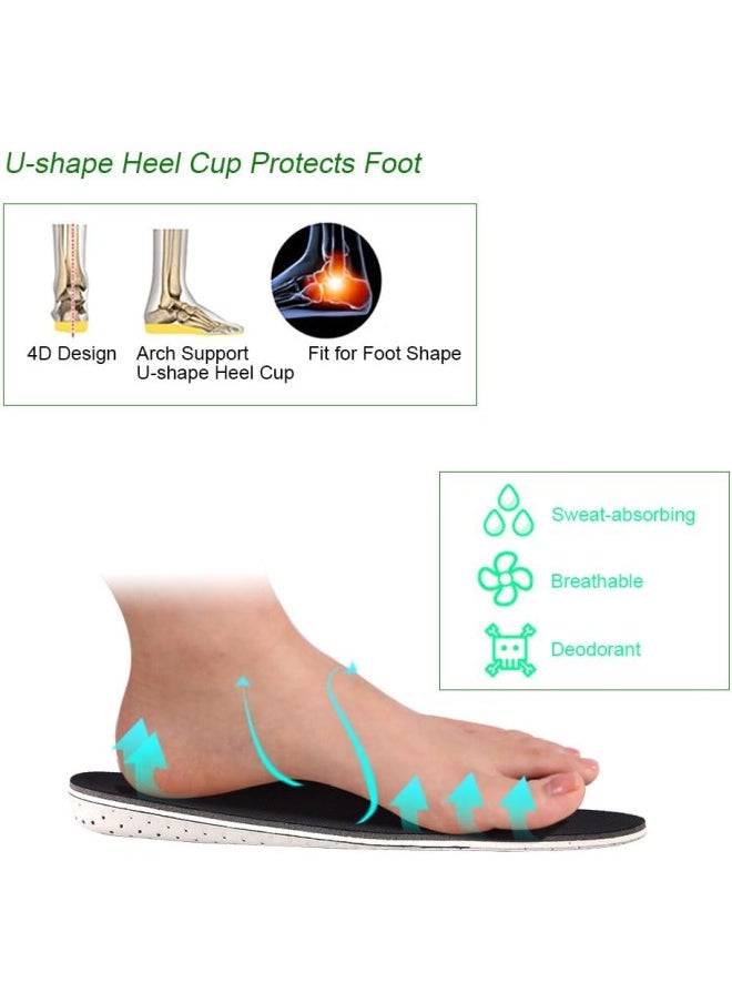 Generic - Orthotic Heel Shoe Lift Height Increase Insoles Sport Shock Absorbing Breathable Heel Lift Insert Shoes Pad Increased Heel Lifting Inserts Shoe Lifts Shoe Inserts for Men & Women(2cm) - Image 1
