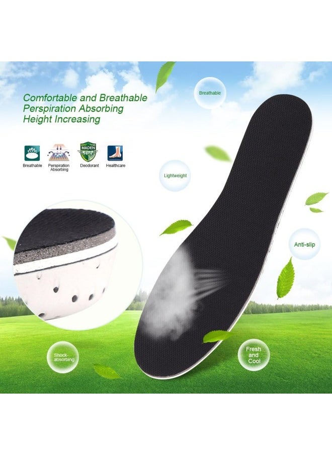 Generic - Orthotic Heel Shoe Lift Height Increase Insoles Sport Shock Absorbing Breathable Heel Lift Insert Shoes Pad Increased Heel Lifting Inserts Shoe Lifts Shoe Inserts for Men & Women(2cm) - Image 1