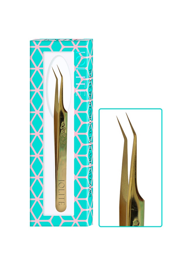 IOLITE Anti Rust Firm Comfortable Eye Lashes Extension Tool Stainless Steel Tweezers - Image 2