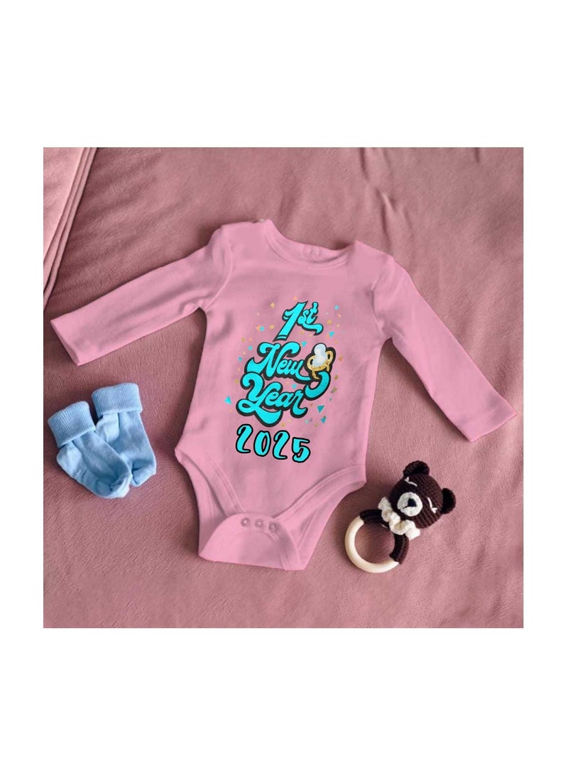 PRINTSHOP4ME My 1st New Year Baby Romper–Soft Cotton Full Sleeve Bodysuits For Newborns,Infants And Toddlers– Unisex Baby Onesies For Boys And Girls-Baby Romper For New Year - Image 3