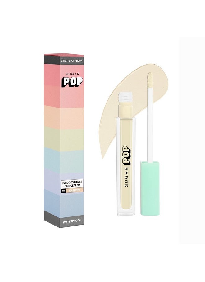 SUGAR POP Full Coverage Cream Concealer with Vitamin E | For Fair To Medium Skin Tone | Waterproof | Easy To Blend | Rich Matte Finish | 4ml - 01 Cashew - pzsku/Z725646057119127467E1Z/45/_/1738306235/4638491b-100d-4e18-b866-1436813196ac