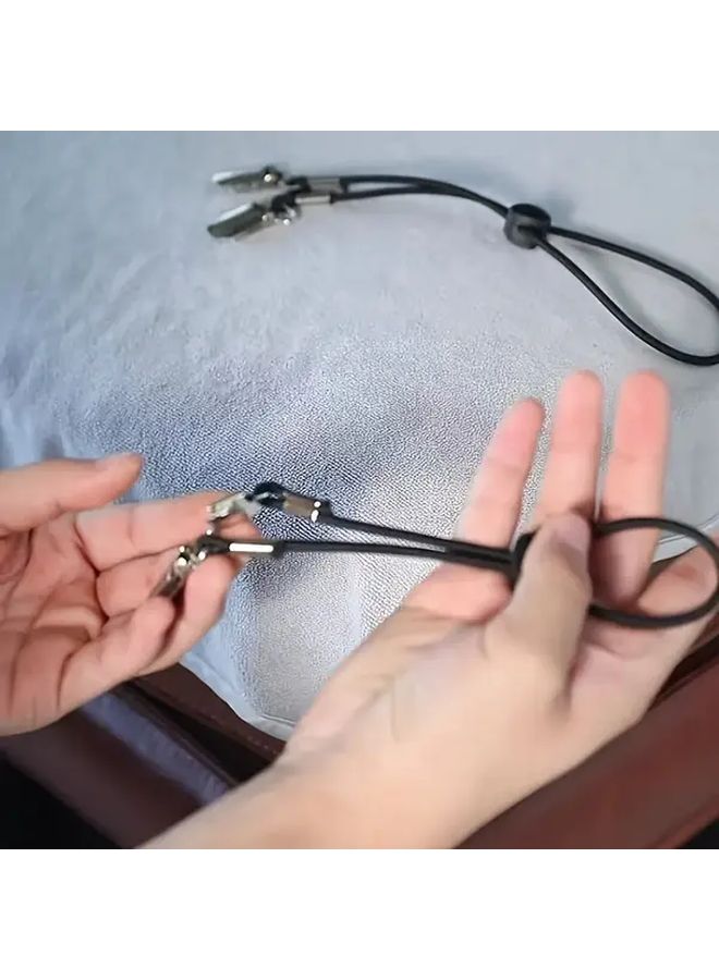 2pcs Non-Slip Bed Sheet Clips Multi-Functional Elastic Drawstring Sofa Cushion Quip Fixer - Image 4