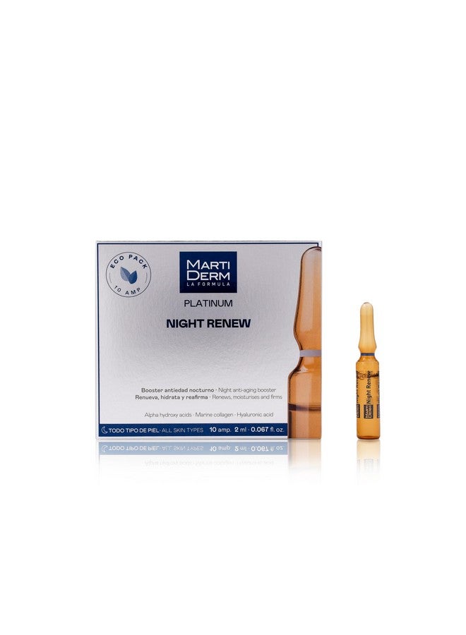 Martiderm Platinum Night Renew Ampoules 10 X 2 Ml - Image 1