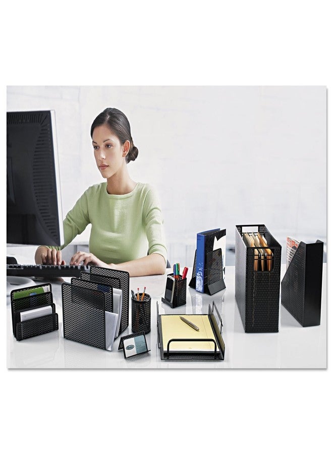 Artistic Urban Collection Punched Metal Letter Sorter, Black (ART20003) - Image 3