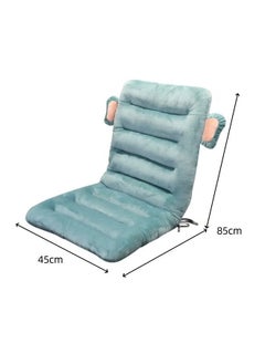 Reelyo All-in-one cushion office chair sofa car seat cushion high quality plush PP cotton comfortable and cute seat cushion non-slip backrest cushion rocking chair cushion cotton backrest (blue elephant)  - Image 2