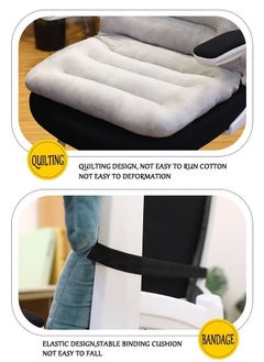 Reelyo All-in-one cushion office chair sofa car seat cushion high quality plush PP cotton comfortable and cute seat cushion non-slip backrest cushion rocking chair cushion cotton backrest (blue elephant)  - Image 5