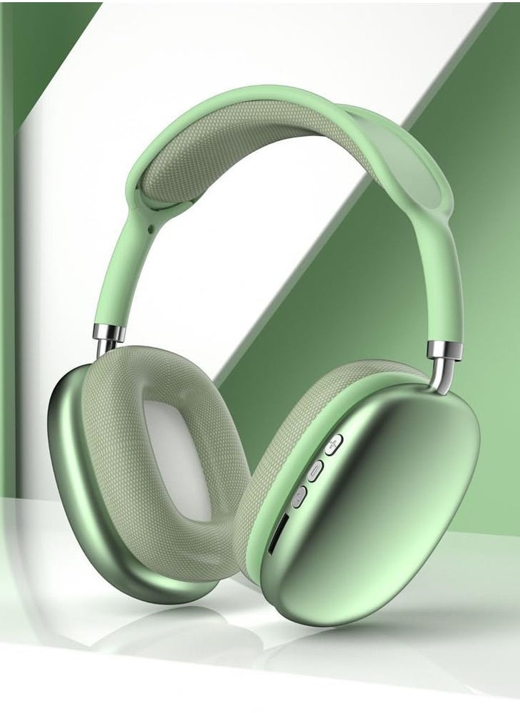Vitacelli - P9 PRO MAX Immersive Active Noise Cancelling Wireless Headphones GREEN - Image 1