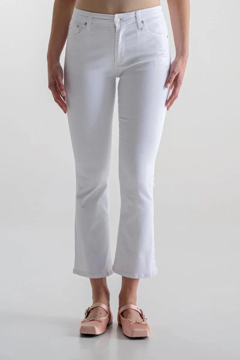 Ag Jeans Refined Crop High-Rise Flare Jeans