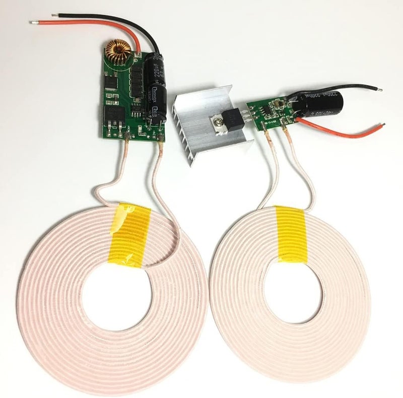 Taidacent 12V 3A High Power Long Distance Wireless Inductive Coil Modules Wireless Charging Coil Wireless Transmitter and Reveiver Coil Wireless Charging Power Supply Module - Image 1