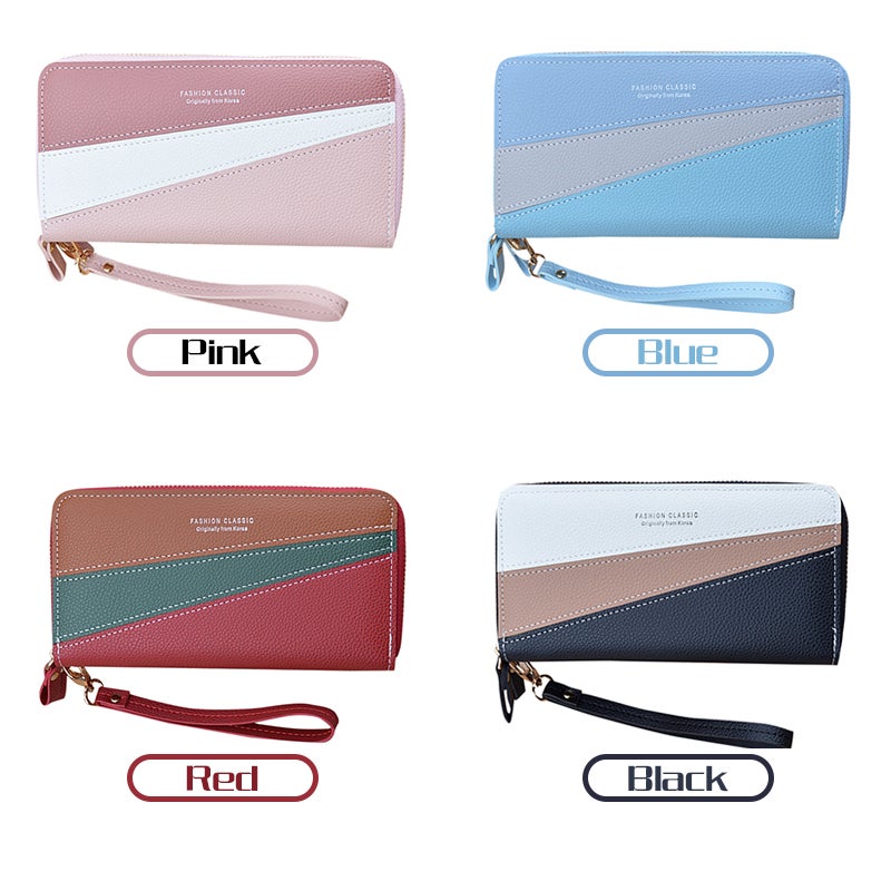 Women Clutch: Black PU Soft Durable - 8 Card Slots 6 Compartments Detachable Wristlet Strap Large Capacity Handbag for Daily Use - Image 5
