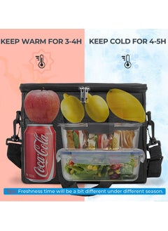 Arabest Lunch Bags for Women Men, Reusable Leakproof Kids Lunch Bag, Insulated Cool Bags for Kids, Insulated Cool Lunch Tote, Thermal Cooler Bags for Office, Work, School, Picnic  - Image 5