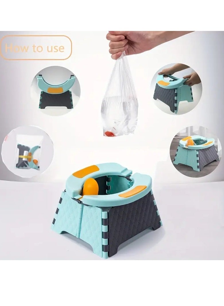 Gonice Kids Travel Potty Portable Potty Training Seat Toddler Foldable Toilet Seat Baby Potty Seat For Indoor And Outdoor  - Image 4