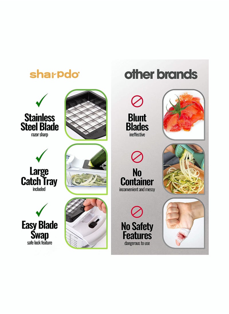 Sharpdo 22-Piece Multifunctional Vegetable Chopper Cutter Slicer And Dicer Tool  - Image 2