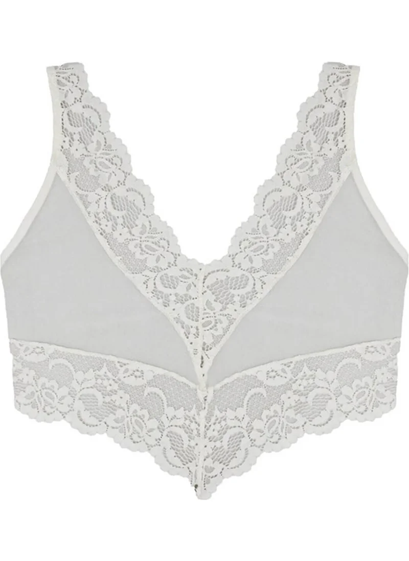 Magic Form 1570 Padded Lace Bralette Bra - Ecru