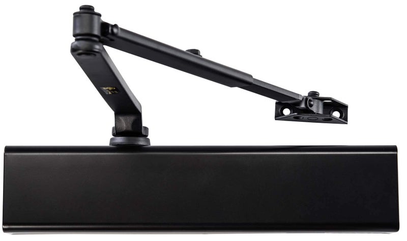 LYNN HARDWARE Heavy Duty Commercial Door Closer DC8016 Auto Door Closer SurfaceMounted for Heavy Traffic Areas Size 16 Matte Black