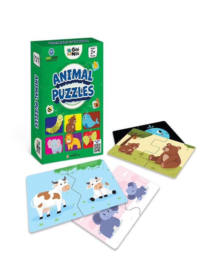 GiniMini Combo Set of 3 Jigsaw Puzzles for Kids | 2-Piece Animals, Transport, Fruits & Vegetables Puzzles | Educational Toy for Cognitive Development | Fine-Motor Skills | Age 1, 2 & Above - Image 4