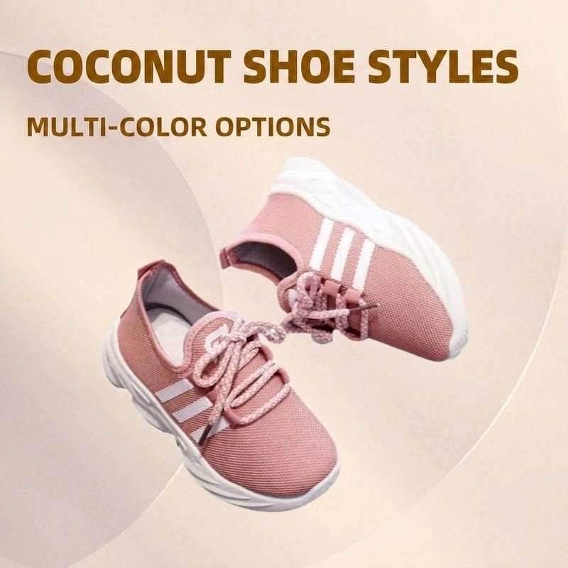 Brown Breathable Mesh Coconut-Style Sneakers for Boys and Girls - Lightweight Casual Shoes  2026 - Image 3