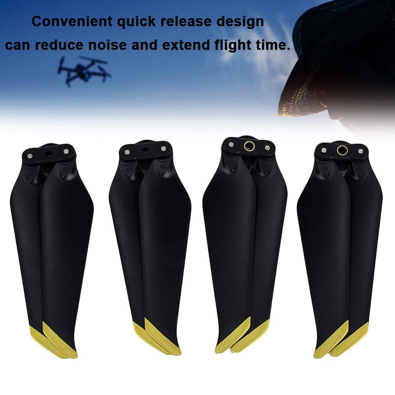 Gray Edge 2 Pairs Low Noise Quick Release Foldable Propellers For Drone Replacement - Image 3
