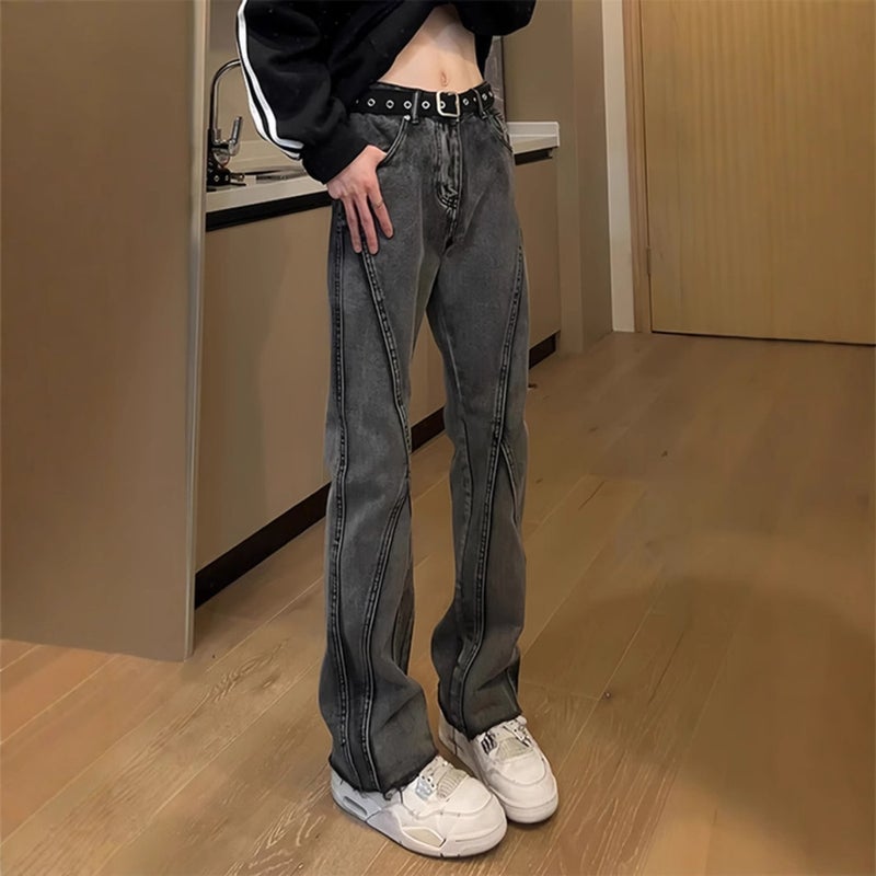 Unisex Classic Denim Jeans Loose Fit Daily Outdoor Wear - Image 2
